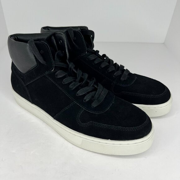 Mens Moretti MB321692 Black-02 Genuine Leather Lace Up High Size 10 D Sneakers - Picture 2 of 10